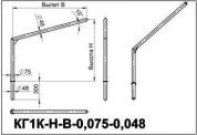 кронштейны для гранёных опор кг1к-1,5-2,5-0,075-0,048
