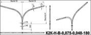 кронштейны для гранёных опор к2к-1,0-2,0-0,075-0,048-0